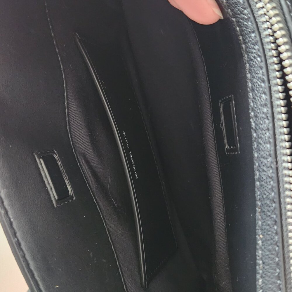 Michael Kors Laila Small Leather Satchel Bag- Black - Picture 8 of 12